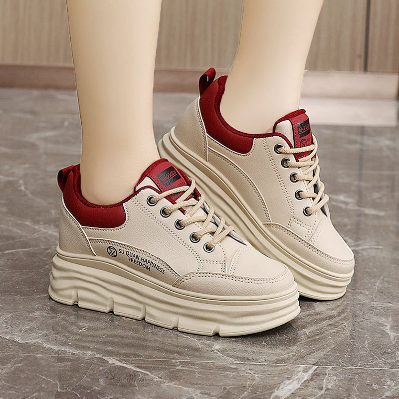 Damen Plattform Sneakers mit ergonomischer Dämpfung und stylishem Design Heidi Mode