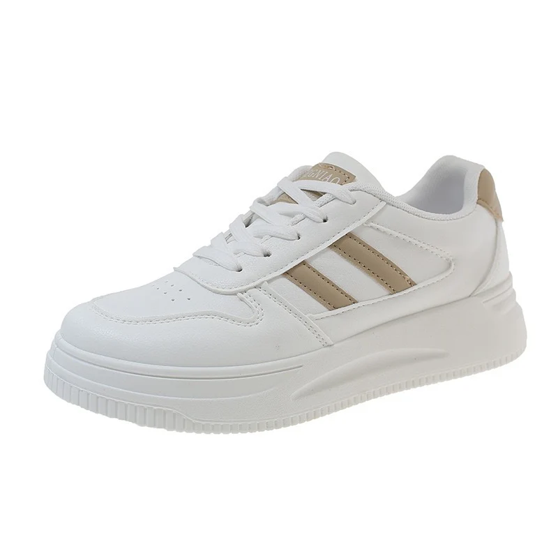 Damen Plattform Sneakers mit langlebiger Lederoberfläche und atmungsaktiver Dämpfung Heidi Mode - Image 5