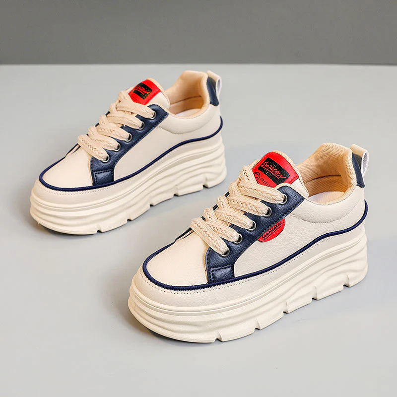 Damen Plattform Sneakers mit modischer Gummilaufsohle und atmungsaktivem Obermaterial Heidi Mode - Image 6