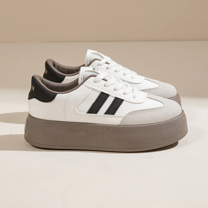 Damen Plattform Sneakers mit sportlichem Design und gepolsterter Innensohle Heidi Mode - Image 7