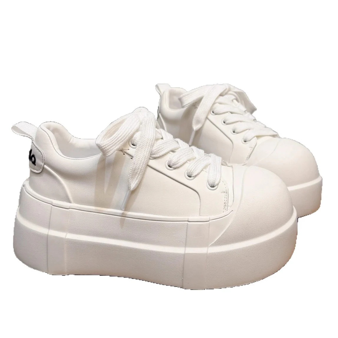 Damen Plattform Sneakers mit trendiger Gummi-Laufsohle und markantem Obermaterial Heidi Mode - Image 5