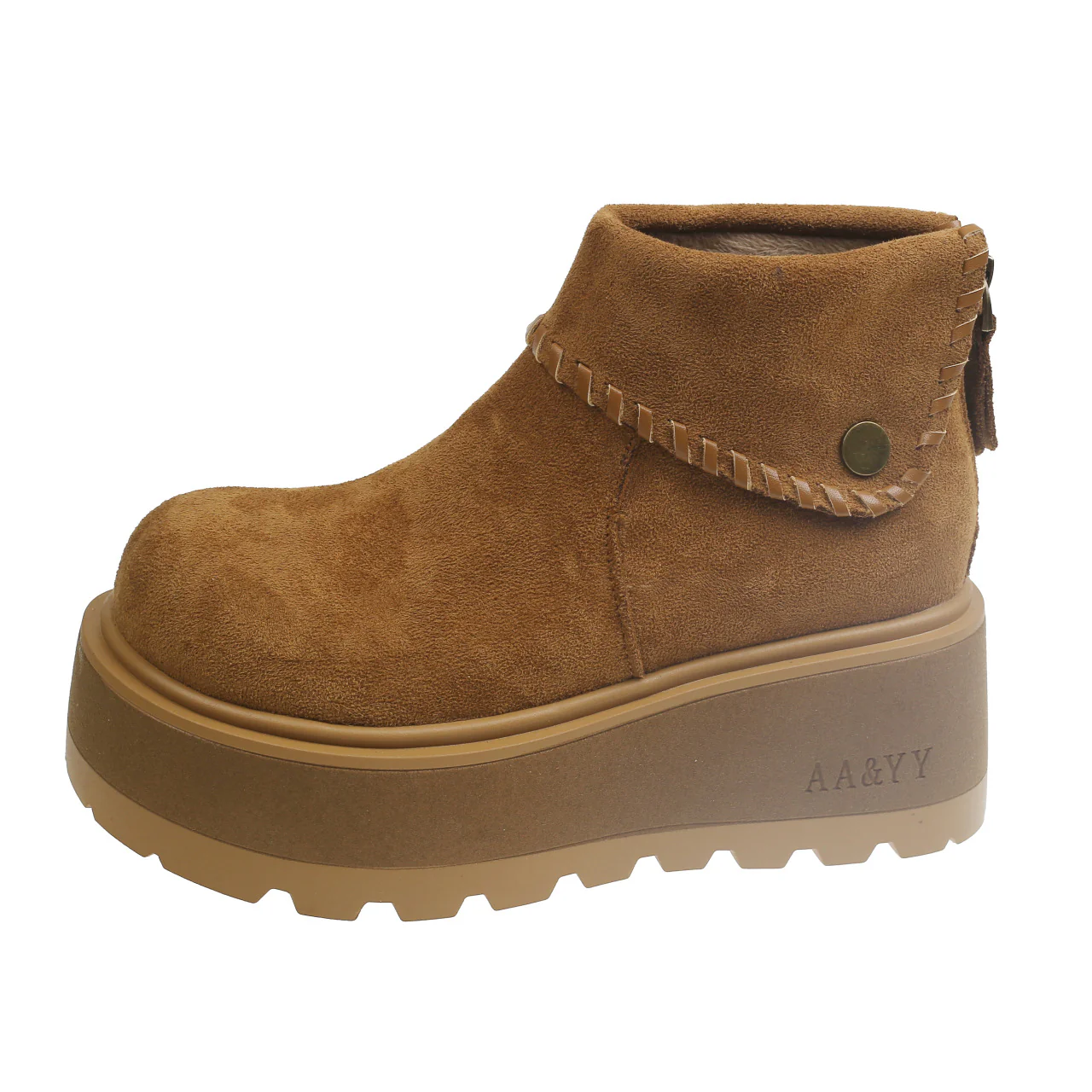 Damen Plattformstiefeletten mit hochgezogenem Schaft von Heidi Mode - Image 6