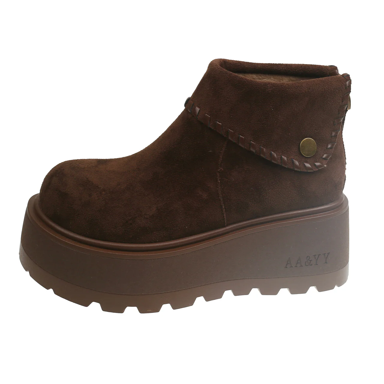 Damen Plattformstiefeletten mit hochgezogenem Schaft von Heidi Mode - Image 8