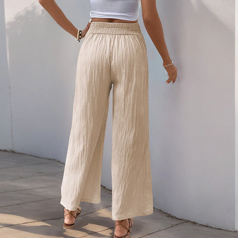 Damen Plissee-Hose mit Hohem Bund und Elegantem Schnitt Heidi-Mode - Image 4