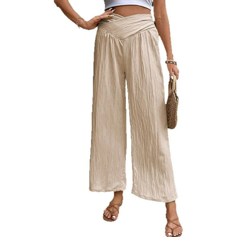 Damen Plissee-Hose mit Hohem Bund und Elegantem Schnitt Heidi-Mode - Image 5