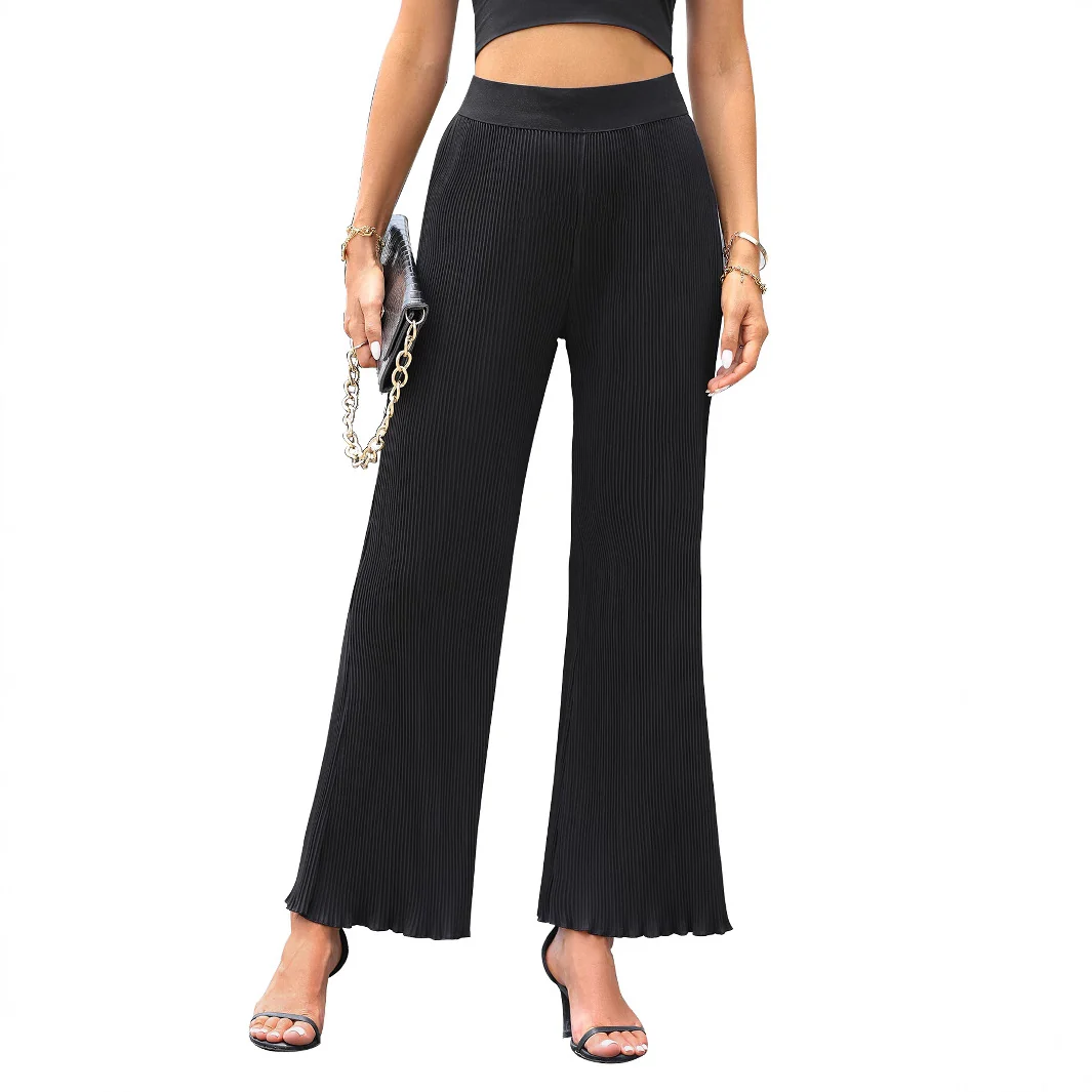 Damen Plisseehose mit elegantem Schnitt und hohem Bund Heidi Mode - Image 3