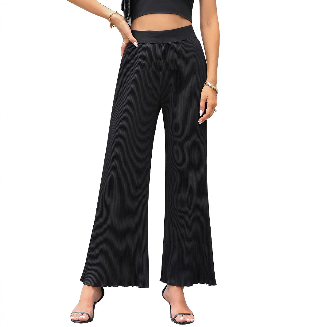 Damen Plisseehose mit elegantem Schnitt und hohem Bund Heidi Mode - Image 4