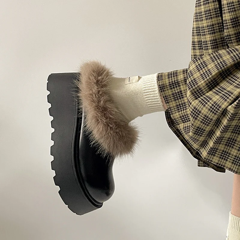 Damen Plüschgefütterte Plateau-Schuhe mit rutschfester Sohle Heidi Mode - Image 6