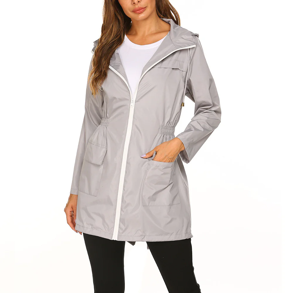 Damen praktische Freizeitjacke mit verstellbarem Bund und großen Taschen Heidi-Mode - Image 3
