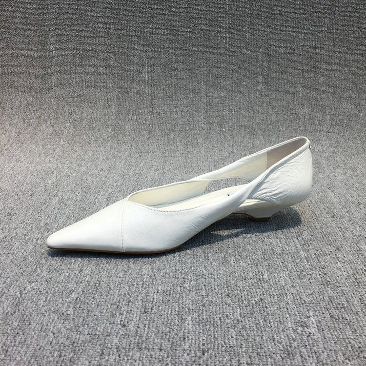 Damen Raffinierte Spitze Ballerinas mit Geschmeidiger Lederoberfläche Heidi-Mode - Image 2