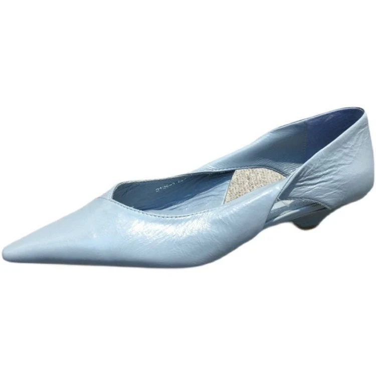 Damen Raffinierte Spitze Ballerinas mit Geschmeidiger Lederoberfläche Heidi-Mode - Image 5