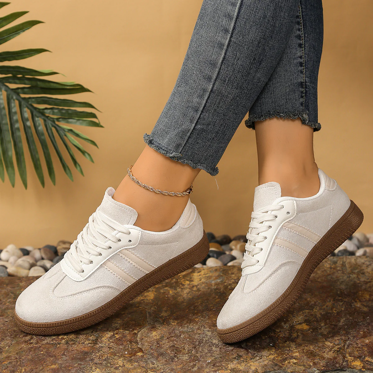 Damen Retro-Laufschuhe mit bequemer Sohle und hochwertigem Obermaterial Heidi Mode - Image 6