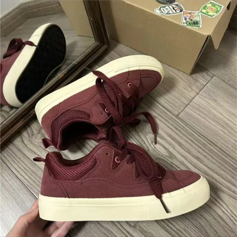Damen Retro-Lifestyle-Sneaker mit atmungsaktivem Obermaterial und dämpfender Sohle Heidi Mode - Image 7