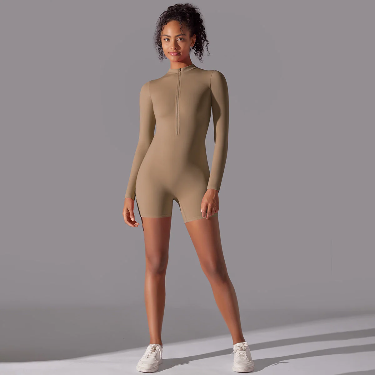 Damen Ripp-Strandanzug mit Rundhalsausschnitt und Reißverschluss Heidi-Mode - Image 12