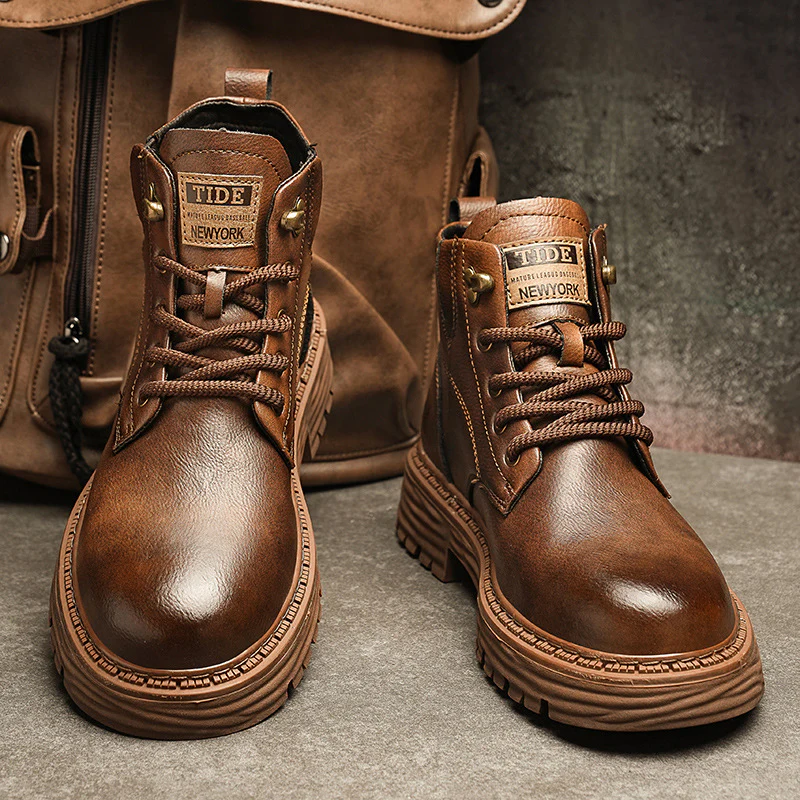 Damen robuste Schnürboots aus hochwertigem Kunstleder Heidi Mode - Image 2