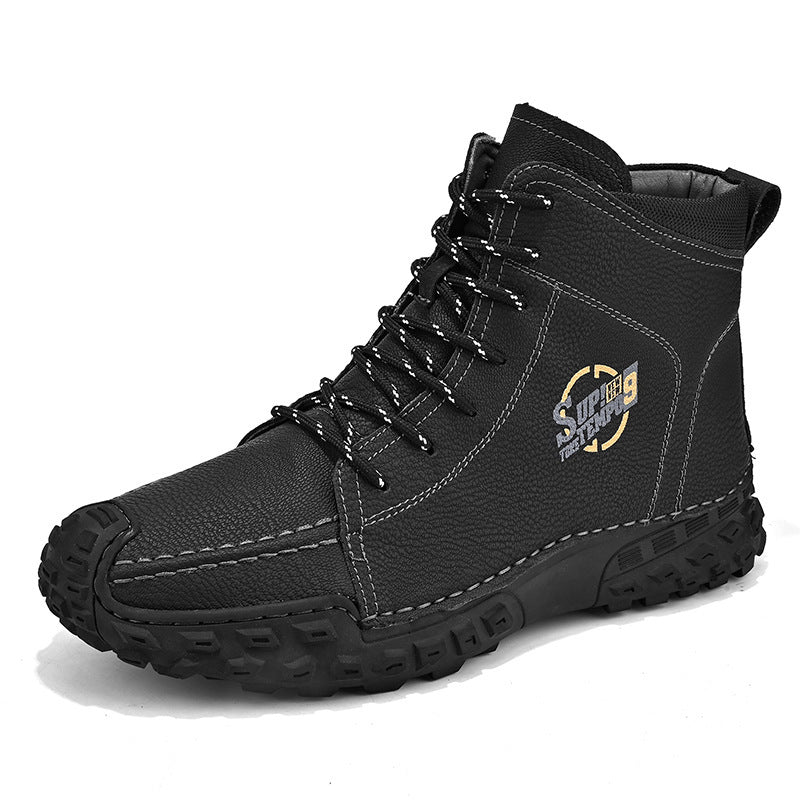 Damen robuste Schnürboots aus Kunstleder mit rutschfester Profilsohle Heidi Mode - Image 6