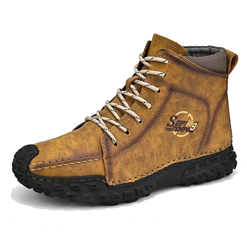 Damen robuste Schnürboots aus Kunstleder mit rutschfester Profilsohle Heidi Mode - Image 7