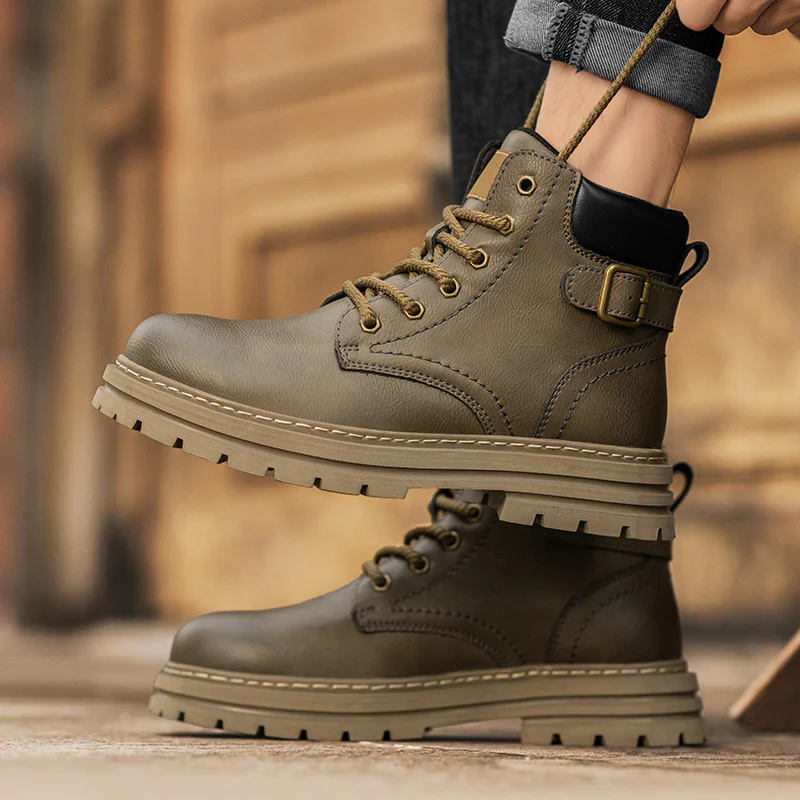 Damen Robuste Schnürboots aus strapazierfähigem Kunstleder Heidi Mode - Image 2