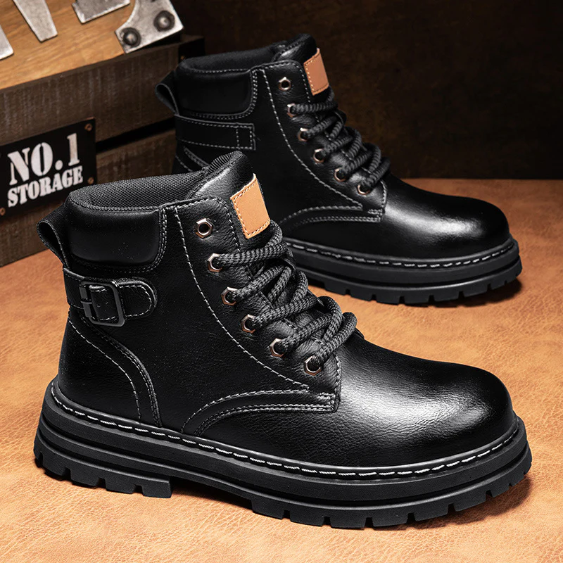 Damen Robuste Schnürboots aus strapazierfähigem Kunstleder Heidi Mode - Image 6