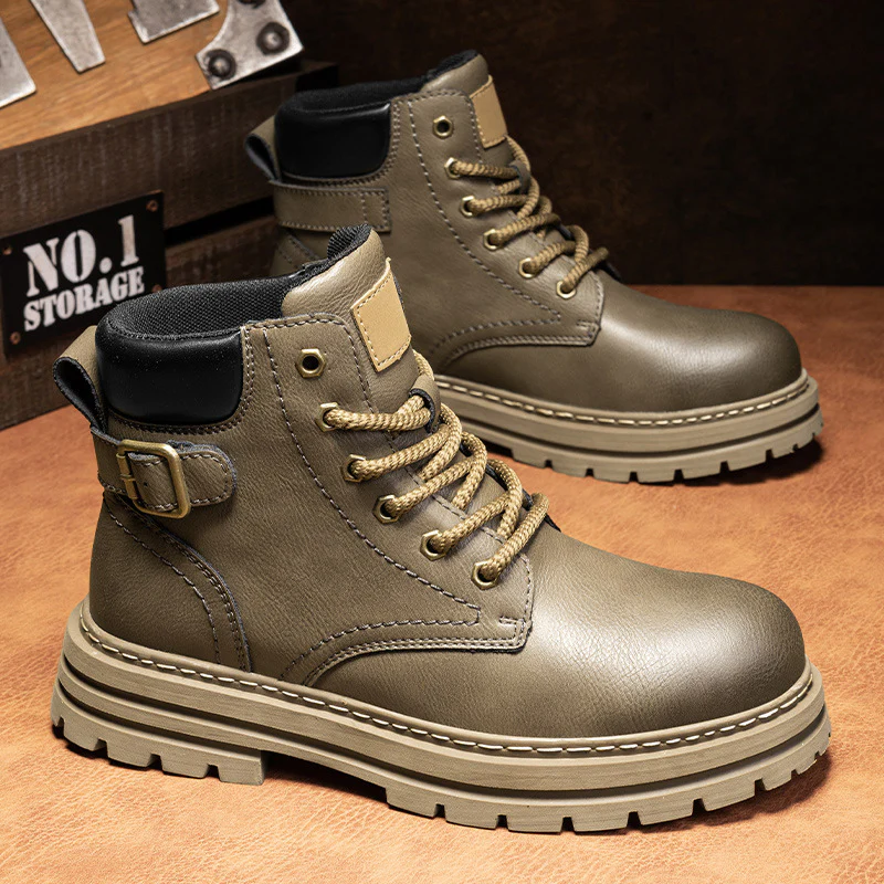 Damen Robuste Schnürboots aus strapazierfähigem Kunstleder Heidi Mode - Image 8