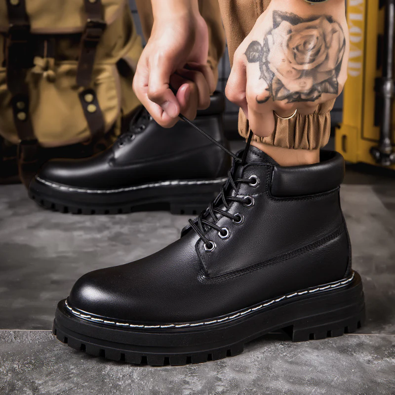 Damen robuste Schnürboots mit rutschfester Profilsohle und atmungsaktivem Obermaterial Heidi Mode - Image 3