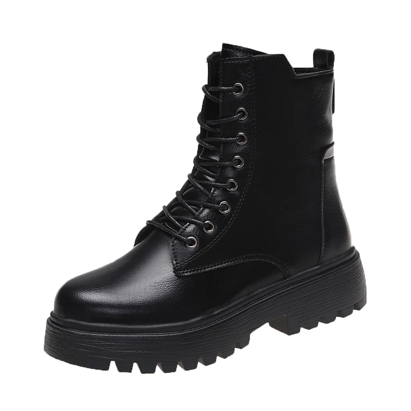 Damen robuste Schnürstiefel mit hoher Sohle und praktischem Design Heidi Mode - Image 5