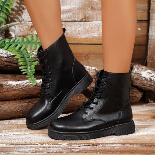 Damen robuste Schnürstiefel mit modischem Design und rutschfester Profilsohle Heidi Mode - Image 6