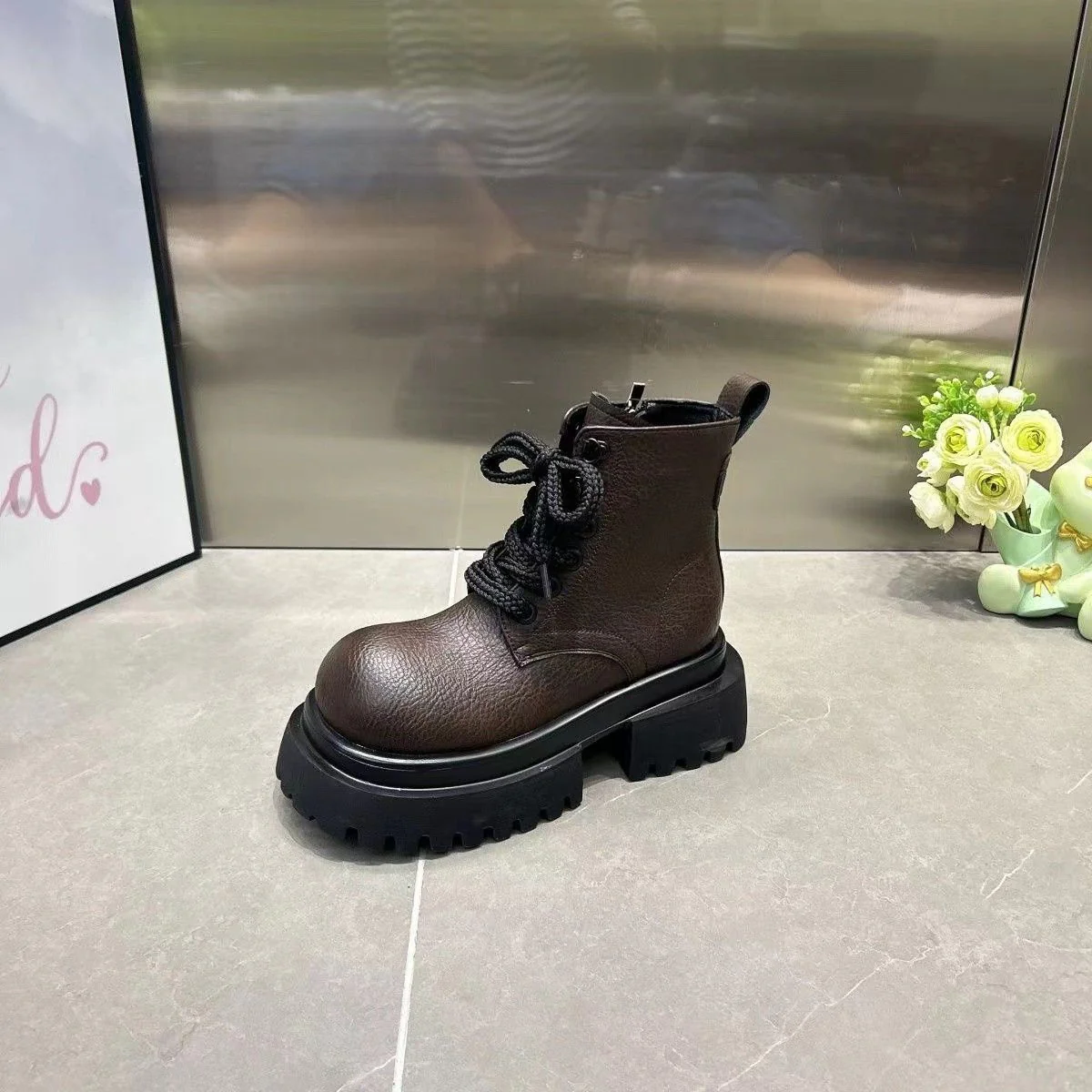 Damen robuste Stiefeletten mit rutschfester Sohle und modischem Design Heidi Mode - Image 6