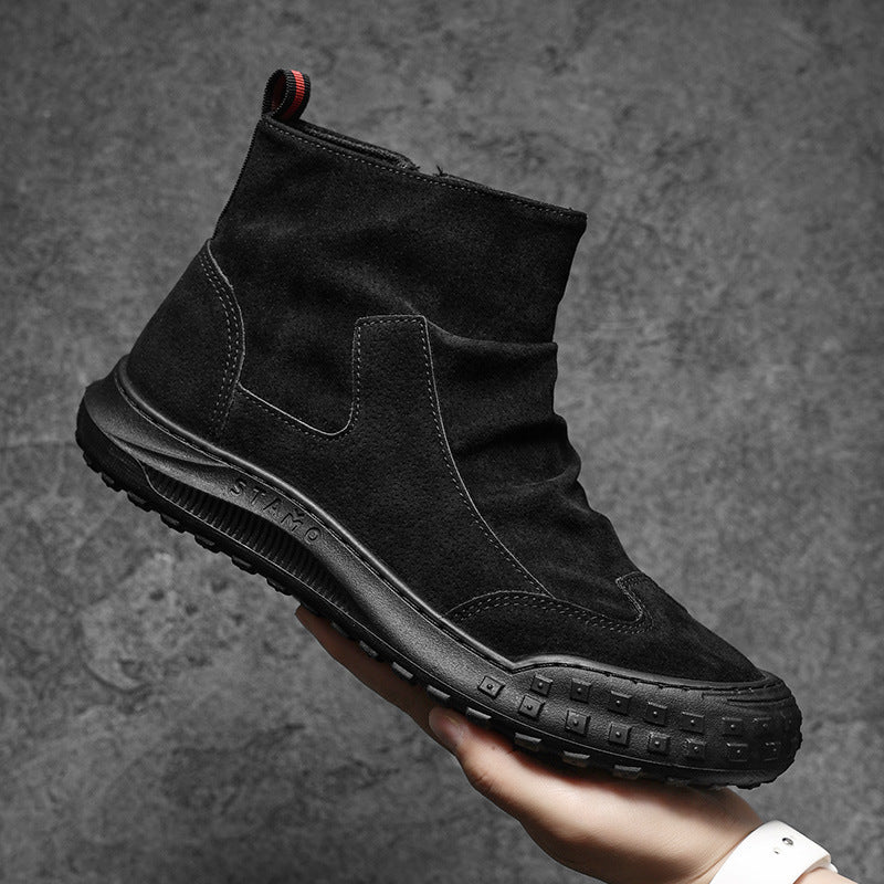 Damen robuste Zip-Up Stiefel mit bequemem Fußbett Heidi Mode - Image 4