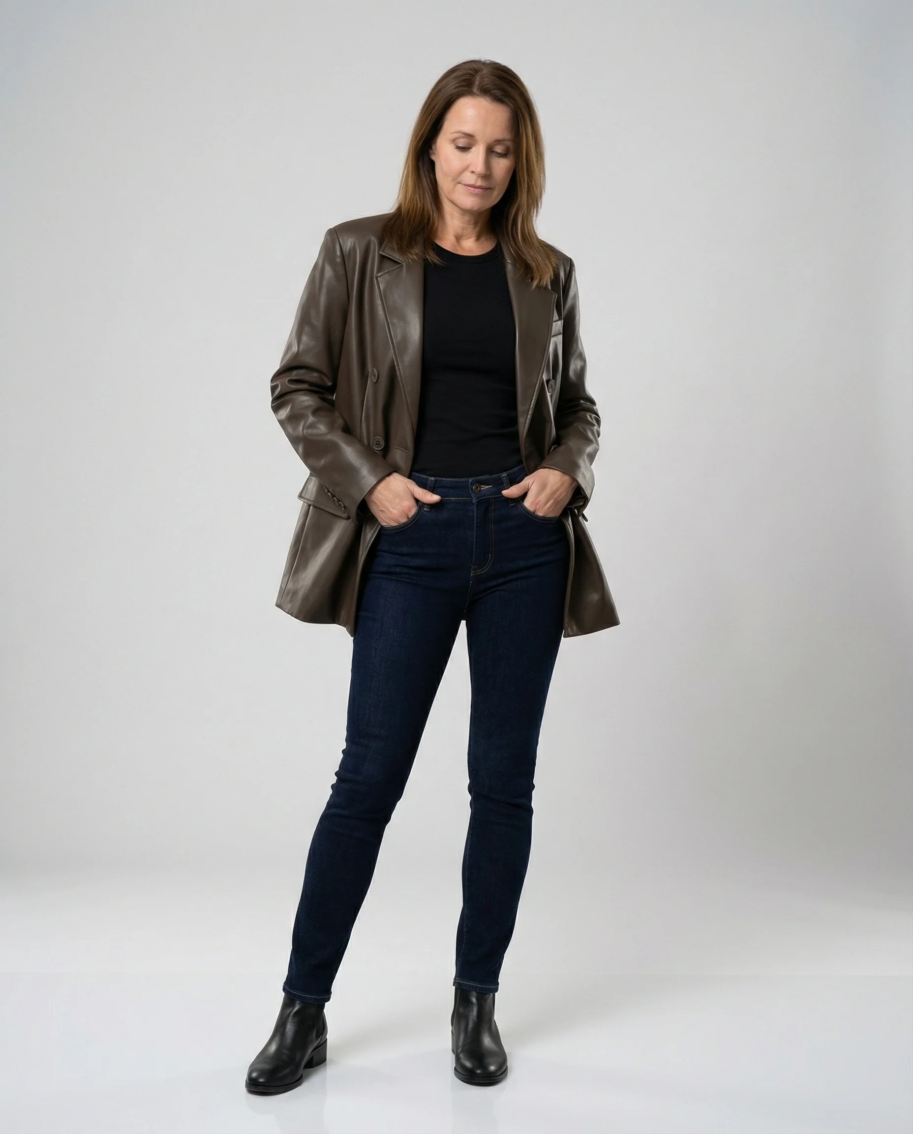 Damen Samt-Maxikleid mit tiefem V-Ausschnitt schmalen Trägern und hohem Beinschlitz Heidi-Mode - Image 2