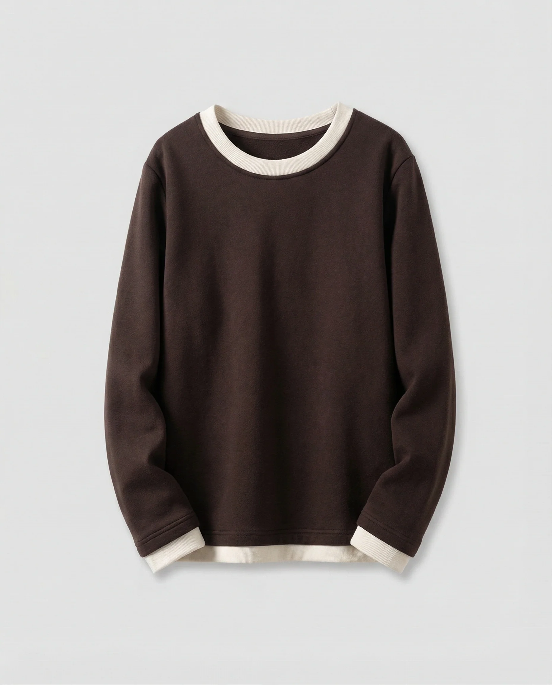 Damen Samtshirt Lockerer Fit Doppelseitig Verdickt Langarm Oberteil - Image 5