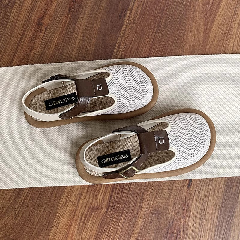 Damen Sandalen mit atmungsaktiver Netzstruktur und verstellbarem Riemen Heidi Mode - Image 2
