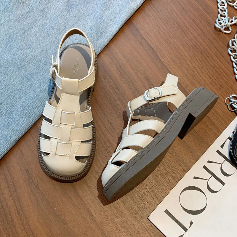 Damen Sandalen mit modernem Leisten und geschlossenen Riemen Heidi Mode - Image 2