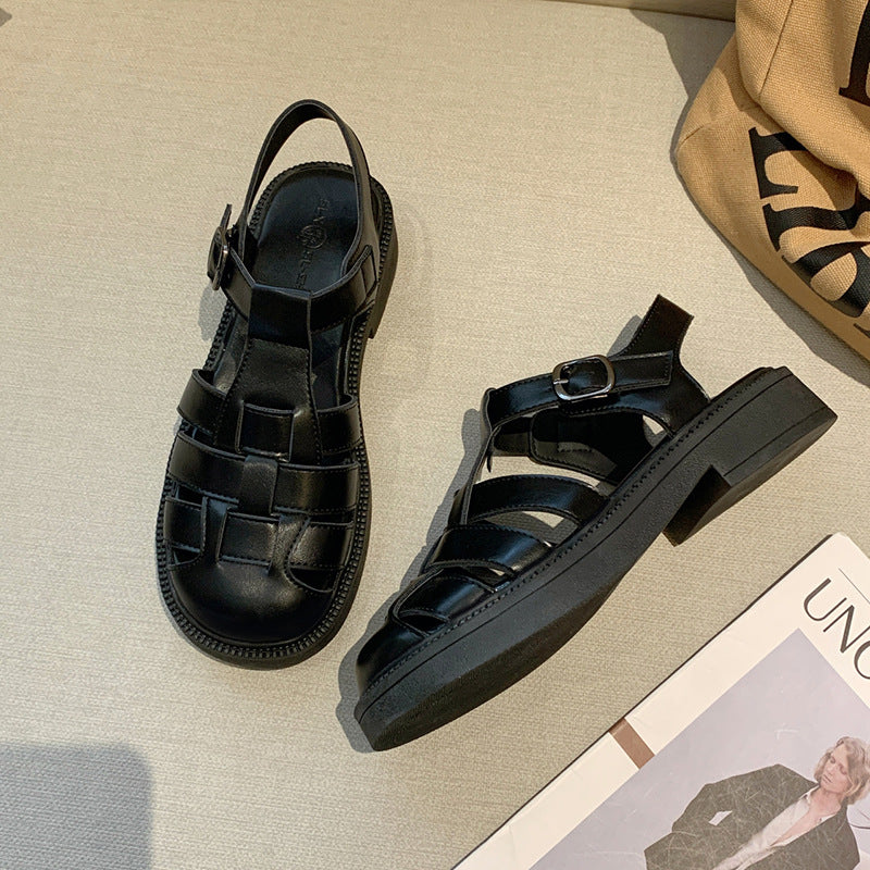 Damen Sandalen mit modernem Leisten und geschlossenen Riemen Heidi Mode - Image 3