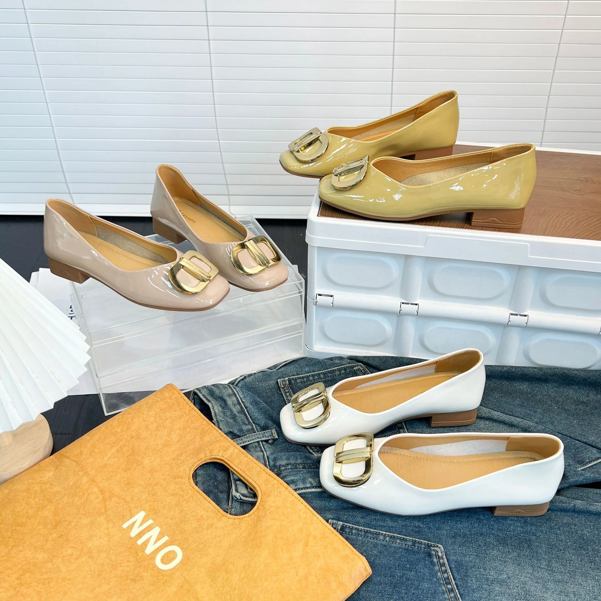 Damen schicke Ballerinas mit modischem Schmuck Heidi Mode - Image 4