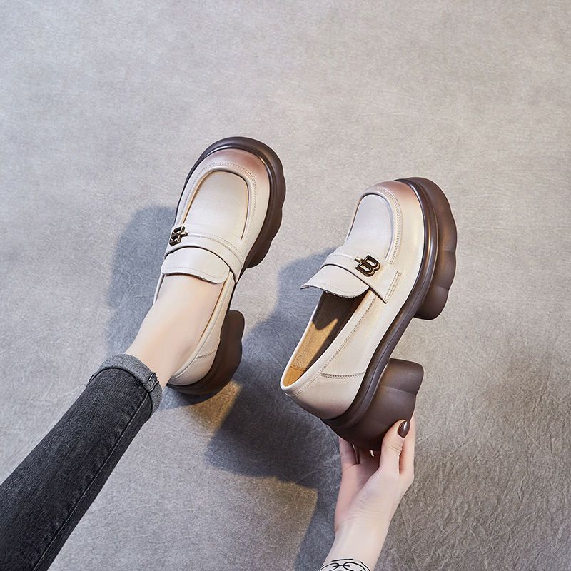 Damen schicke Loafer mit modischem Plateau und eleganter Schnalle Heidi Mode - Image 4