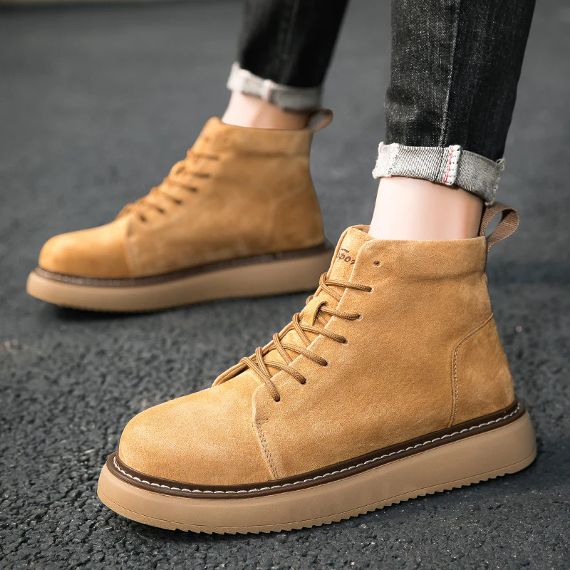 Damen Schnürboots aus hochwertigem Wildleder mit rutschfester Sohle Heidi Mode - Image 2