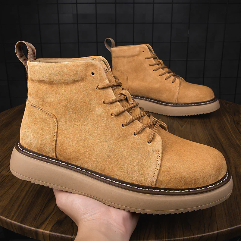 Damen Schnürboots aus hochwertigem Wildleder mit rutschfester Sohle Heidi Mode - Image 3