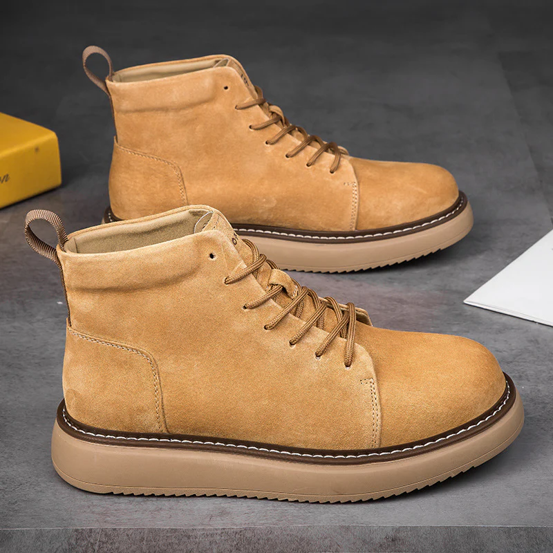Damen Schnürboots aus hochwertigem Wildleder mit rutschfester Sohle Heidi Mode - Image 6