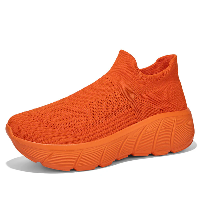 Damen Schnürlose Freizeitsneaker mit flexiblem Strick-Obermaterial Heidi Mode - Image 7