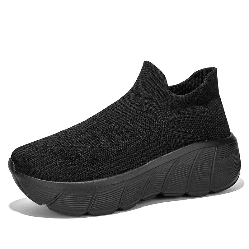 Damen Schnürlose Freizeitsneaker mit flexiblem Strick-Obermaterial Heidi Mode - Image 8