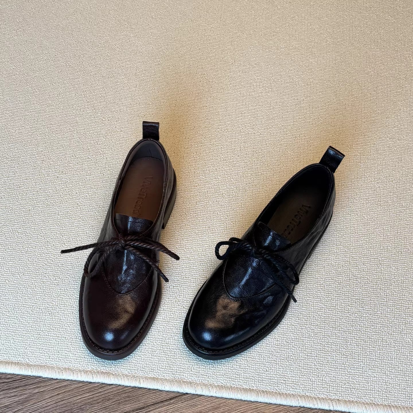 Damen Schnürschuhe aus hochwertigem Leder mit modischem Detail und Komfortsohle Heidi Mode