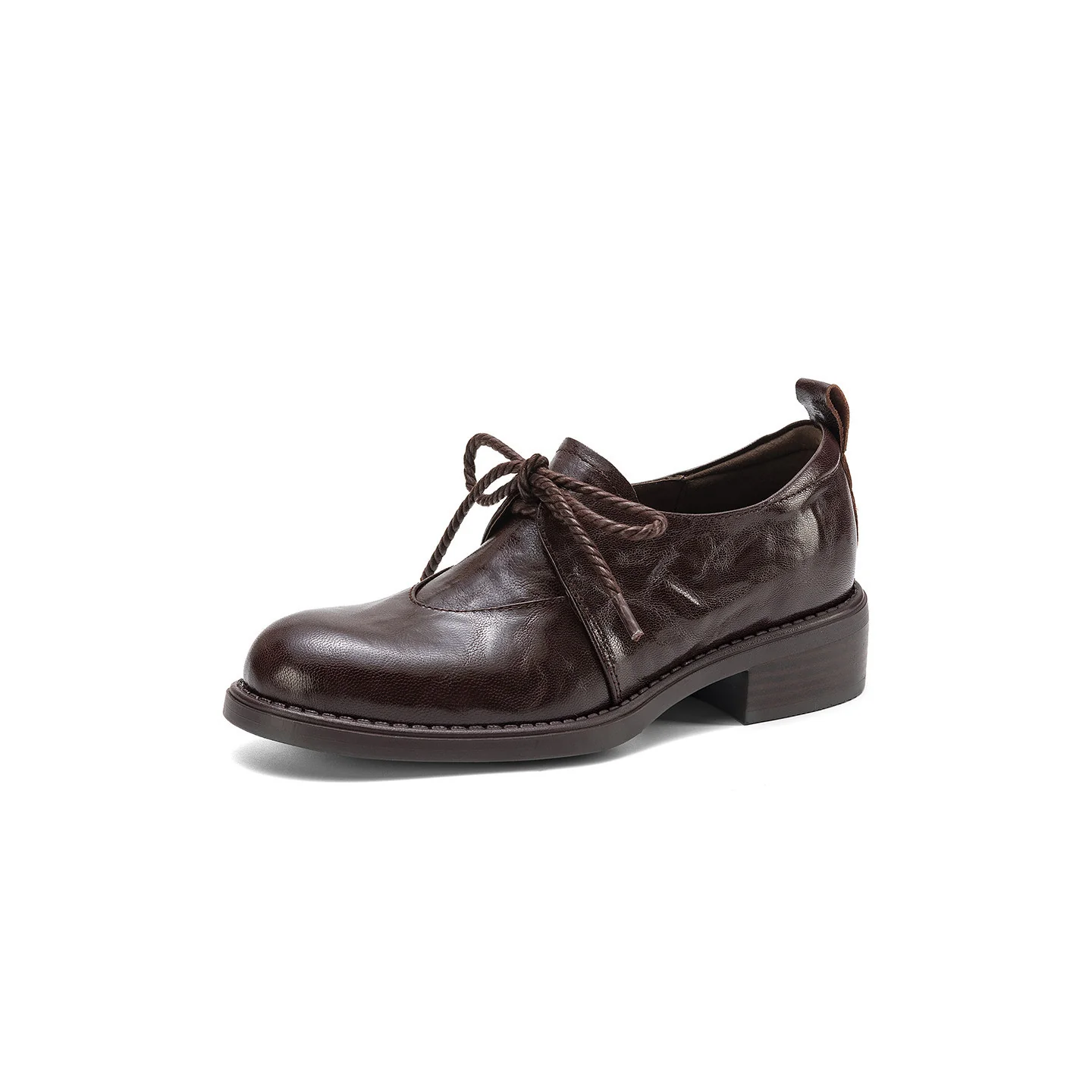 Damen Schnürschuhe aus hochwertigem Leder mit modischem Detail und Komfortsohle Heidi Mode - Image 7