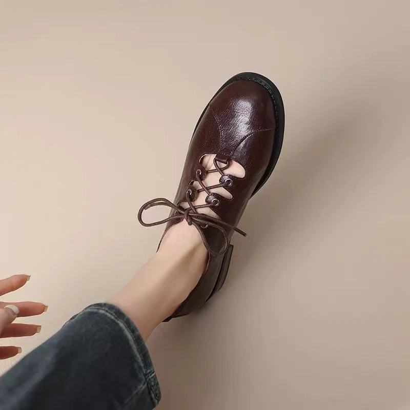 Damen Schnürschuhe mit durchbrochenem Design und weichem Obermaterial Heidi Mode - Image 2