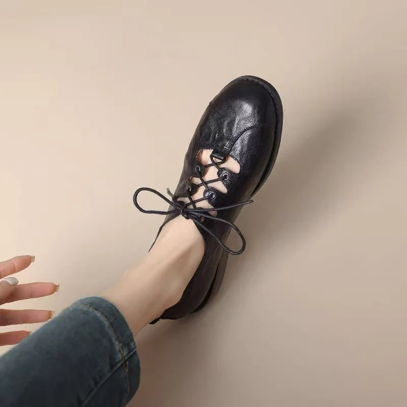 Damen Schnürschuhe mit durchbrochenem Design und weichem Obermaterial Heidi Mode - Image 7