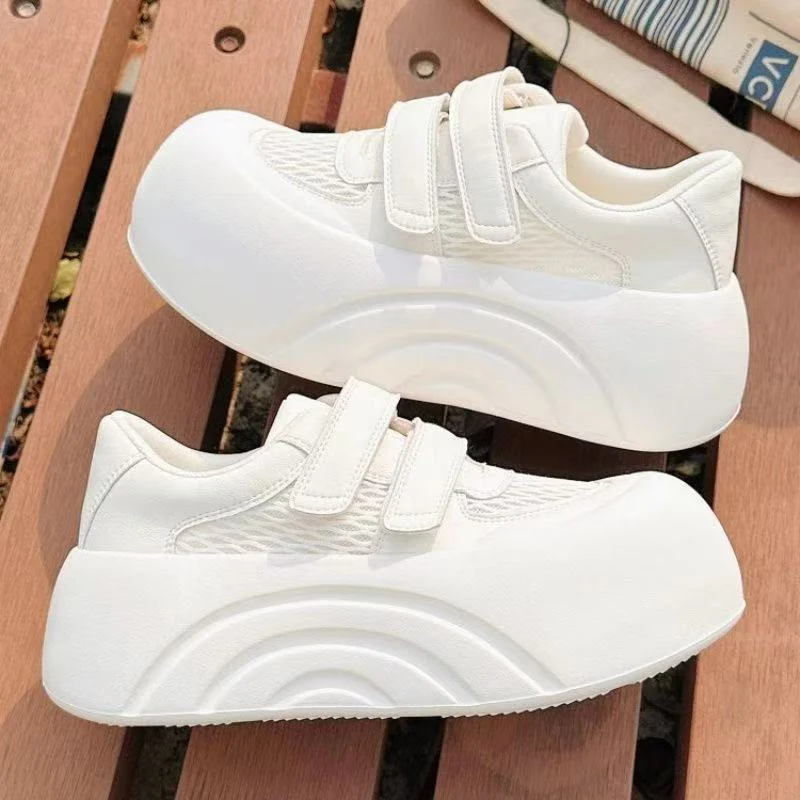 Damen Schnürsenkel Sneakers mit erhöhtem Plateau und atmungsaktiven Mesh-Einsätzen Heidi Mode - Image 4