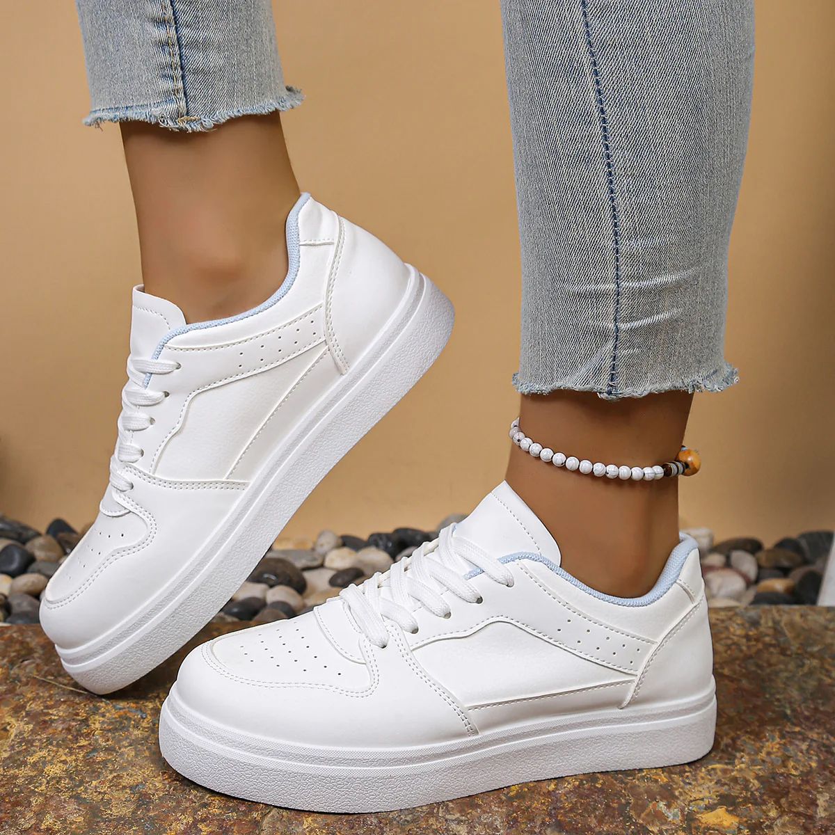 Damen Schnürsneaker mit atmungsaktivem Obermaterial und komfortablem Fußbett Heidi Mode - Image 2