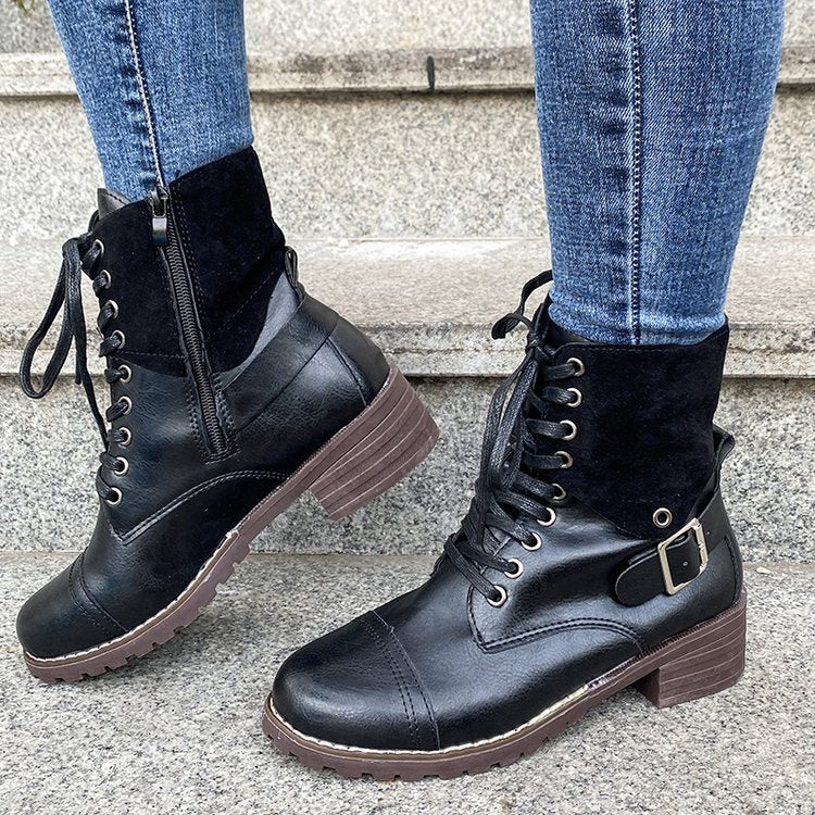 Damen Schnürstiefel mit modischen Akzenten und stabiler Profilsohle Heidi Mode - Image 3