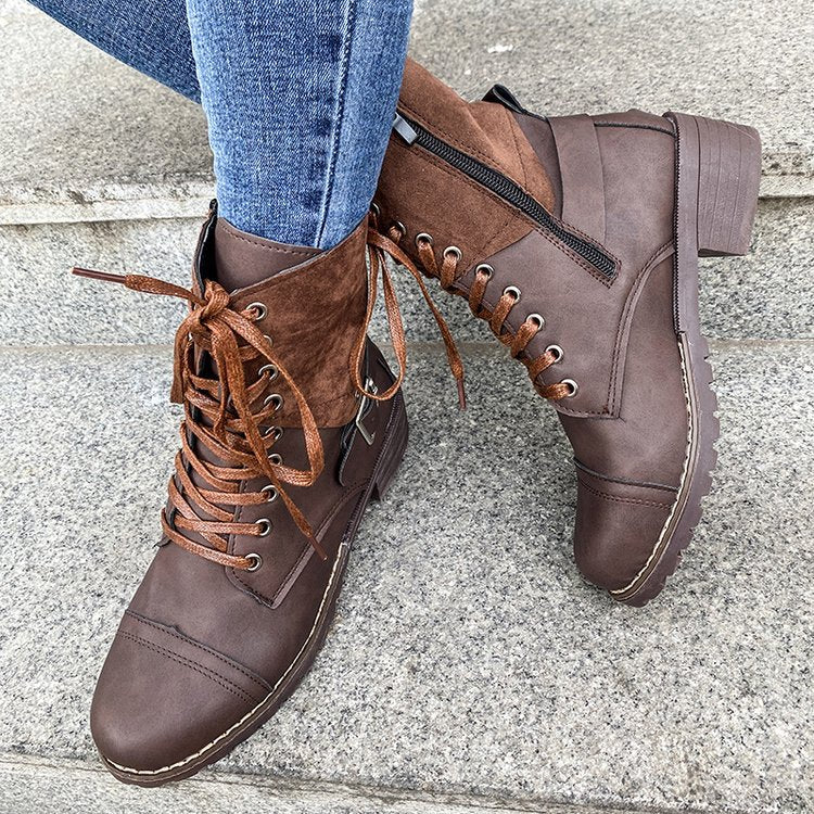 Damen Schnürstiefel mit modischen Akzenten und stabiler Profilsohle Heidi Mode - Image 4