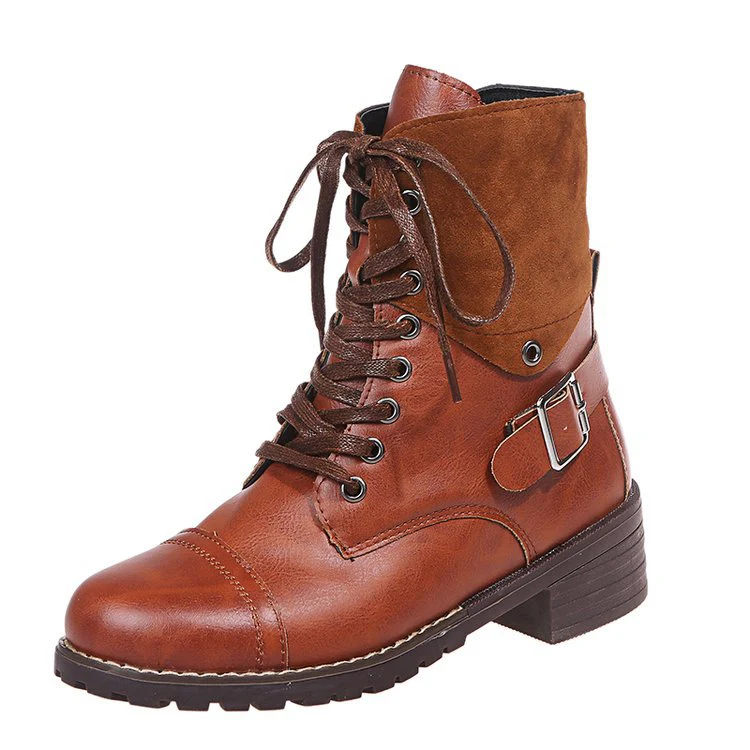 Damen Schnürstiefel mit modischen Akzenten und stabiler Profilsohle Heidi Mode - Image 5